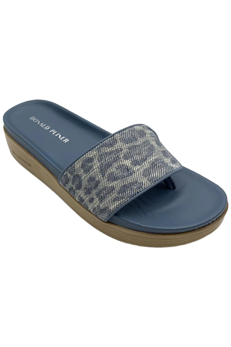 Donald Pliner Women's Fifi Slip-On Sandal Denim - Medium